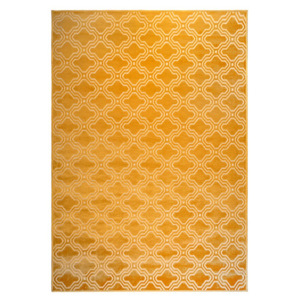 Žltý koberec White Label Feike, 160 × 230 cm