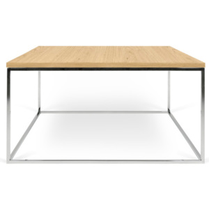 Konferenčný stolík s chrómovými nohami TemaHome Gleam, 75 cm