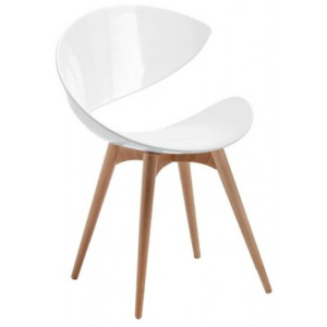 TWIST L dizajnová stolička na drevených nohách MIDJ - Cat.A