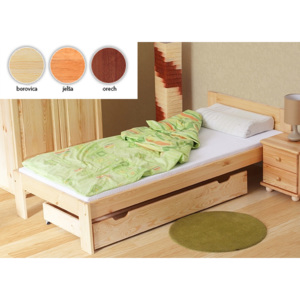 LTD N posteľ z masívu 200x90 - 3 farby