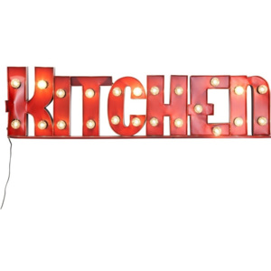 Červená svetelná dekorácia Kare Design Kitchen