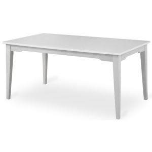 Biely jedálenský stôl z masívneho bukového dreva Dřevotvar Ella