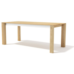 Rozkladací jedálenský stôl z masívneho dubového dreva Javorina E×te, 160 + 90 cm