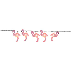 Svetelná LED reťaz Best Season Go Flamingo, 10 svetielok
