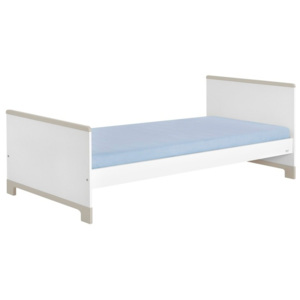 Bielo-sivá detská posteľ Pinio Mini, 200 × 90 cm