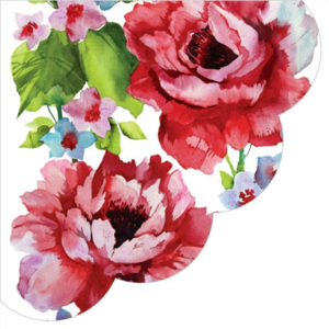 Obrúsky paw r watercolor roses