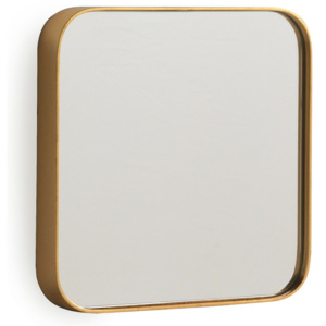 Nástenné zrkadlo v zlatej farbe Geese Pure, 50 x 50 cm