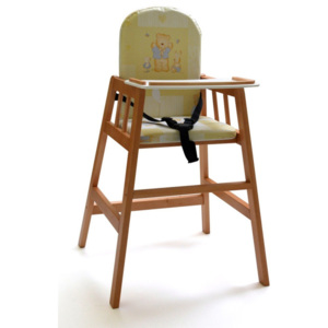 Hnedá drevená detská jedálenská stolička Faktum Abigel