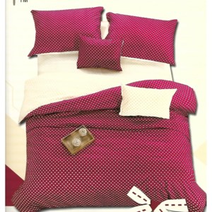 Moona Home Textile Bavlnené obliečky Margaréta 7-dielna sada purple gift 140x200 70x90 40x50 220x240