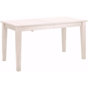 Biely drevený rozkladací jedálenský stôl Støraa Amarillo, 150 × 76 cm
