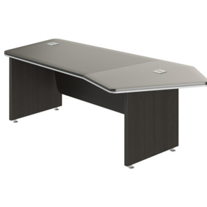 Rohový stôl TopOffice Premium 227,1 x 109,6 cm, pravý wenge
