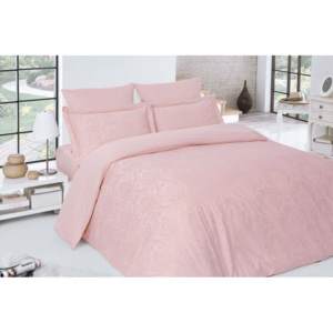 Luxusné posteľné obliečky damask Addobbo ružová 140x200