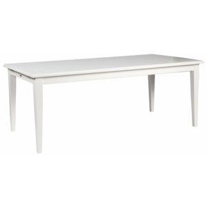 Biely jedálenský stôl Folke Kossa, 200 × 100 cm