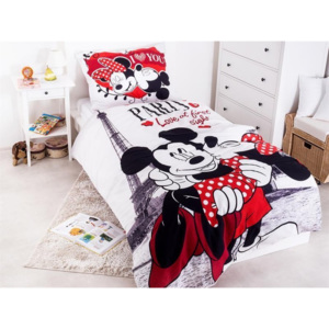 Bavlnené detské obliečky Mickey a Minnie Paris 140x200