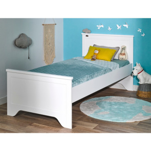 Biela jednolôžková posteľ JUNIOR Provence Junior, 90 × 200 cm