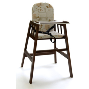 Tmavohnedá drevená detská jedálenská stolička Faktum Abigel