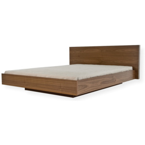Hnedá posteľ TemaHome Float, 160 × 200 cm