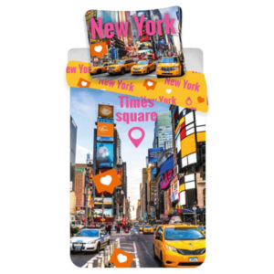 Licenčné obliečky s fototlačou Times Square 140x200