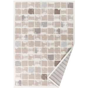 Béžový vzorovaný obojstranný koberec Narma Telise, 70 x 140 cm