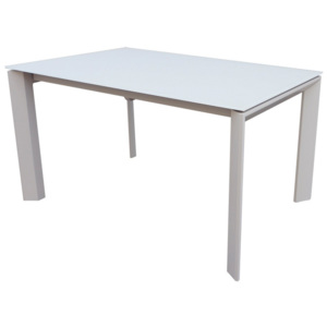 Sivý rozkladací jedálenský stôl sømcasa Nicola, 140 × 90 cm
