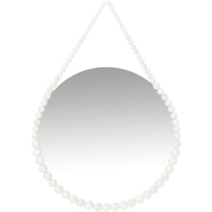 Biele nástenné zrkadlo Kare Design Pearl