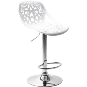 Sada 2 bielych barových stoličiek Kare Design Ornament