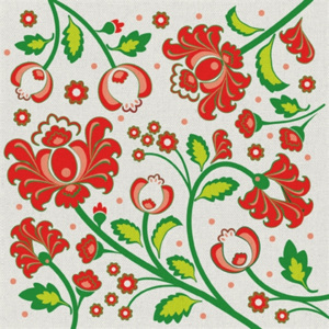 Obrúsky tat 33x33cm ed folk pattern