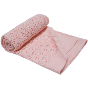 EKO Letná pletená deka - Ružová