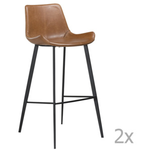 Sada 2 hnedých barových stoličiek DAN– FORM Hype