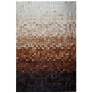 Koberec z pravej kože Sao Paulo Brown, 140 × 200 cm