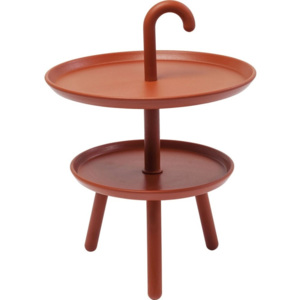 Oranžový odkladací stolík Kare Design Jacky, ⌀ 42 cm