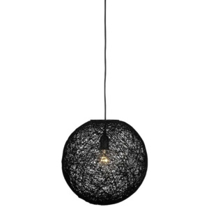 Čierne stropné svietidlo LABEL51 Twist, ⌀ 30 cm