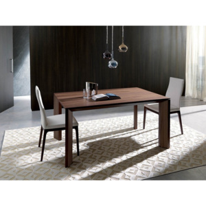MILANODUE Jedálenský stôl s rozťahovaním orechová dyha OZZIO - 140/185/230 x 90 cm