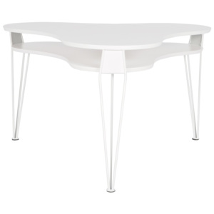 Biely konferenčný stolík s bielymi nohami RGE Esterr, šírka 88 cm