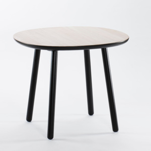 Čierny jedálenský stôl z masívu EMKO Naïve, 90 cm
