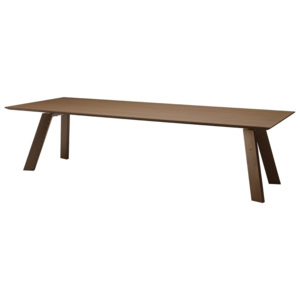 TORONTO LG jedálenský stôl s drevenou doskou MIDJ - dub tmavý - 200 x 100 cm