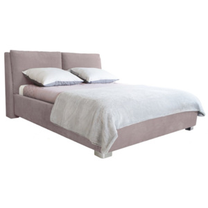 Svetloružová dvojlôžková posteľ Mazzini Beds Vicky, 180 × 200 cm
