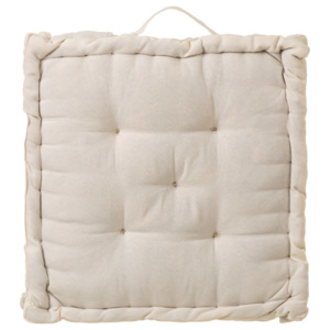 Béžový vankúš na sedenie z bavlny Unimasa, 45 × 45 cm