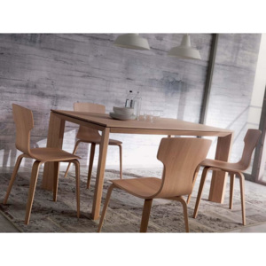 MILANODUE Jedálenský stôl s rozťahovaním dubová dyha OZZIO - 140/185/230 x 90 cm