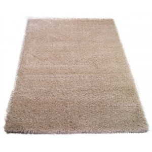 Kusový koberec Shaggy vlas 50 mm krémový, Velikosti 80x150cm