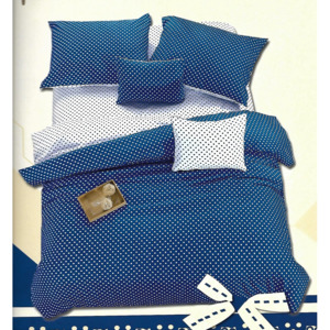 Moona Home Textile Bavlnené obliečky Malvína 7-dielna sada blue gift 140x200 70x90 40x50 220x240