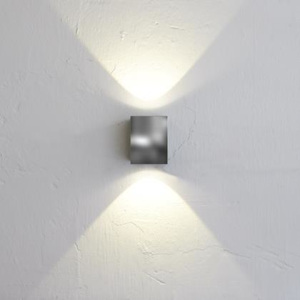 Nordlux CANTO KUBI | dizajnová vonkajšia nástenná lampa Farba: Nerez