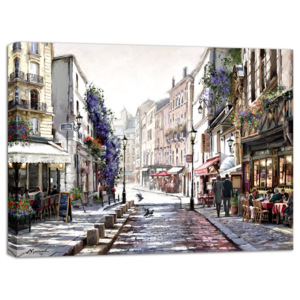 Obraz na plátne - Ulička v Paríži 2 80x60 cm