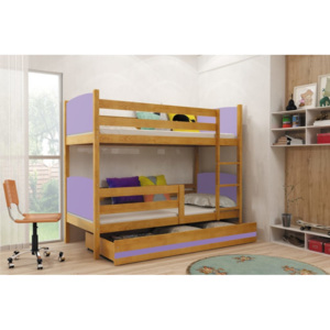 Detská poschodová posteľ Tami 2 BMS 80 x 160 Farba: Jelša