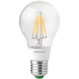 MEGAMAN LED filament.bulb A60 5.5W/40W E27 2700K 470lm Dim 15Y retro LED žiarovka