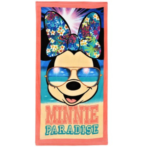 SunCity · Plážová osuška Minnie Mouse - motív Paradise - Disney - 70 x 140 cm