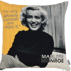 Obliečka na vankúš Apolena Marilyn Quote, 43 × 43 cm