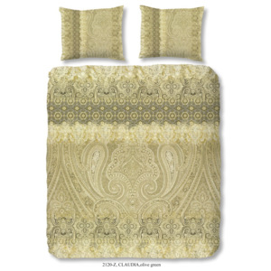 Obliečky na dvojlôžko z bavlneného saténu Muller Te×tiels Pakino, 200 × 240 cm