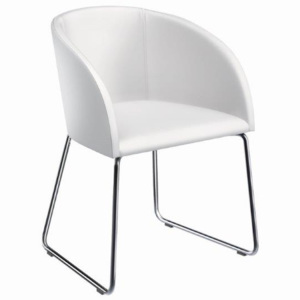 S19-1 dizajnová stolička - kresielko biele ihneď k odberu, now!by Hülsta