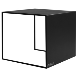 Čierny konferenčný stolík Custom Form 2Wall, dĺžka 50 cm